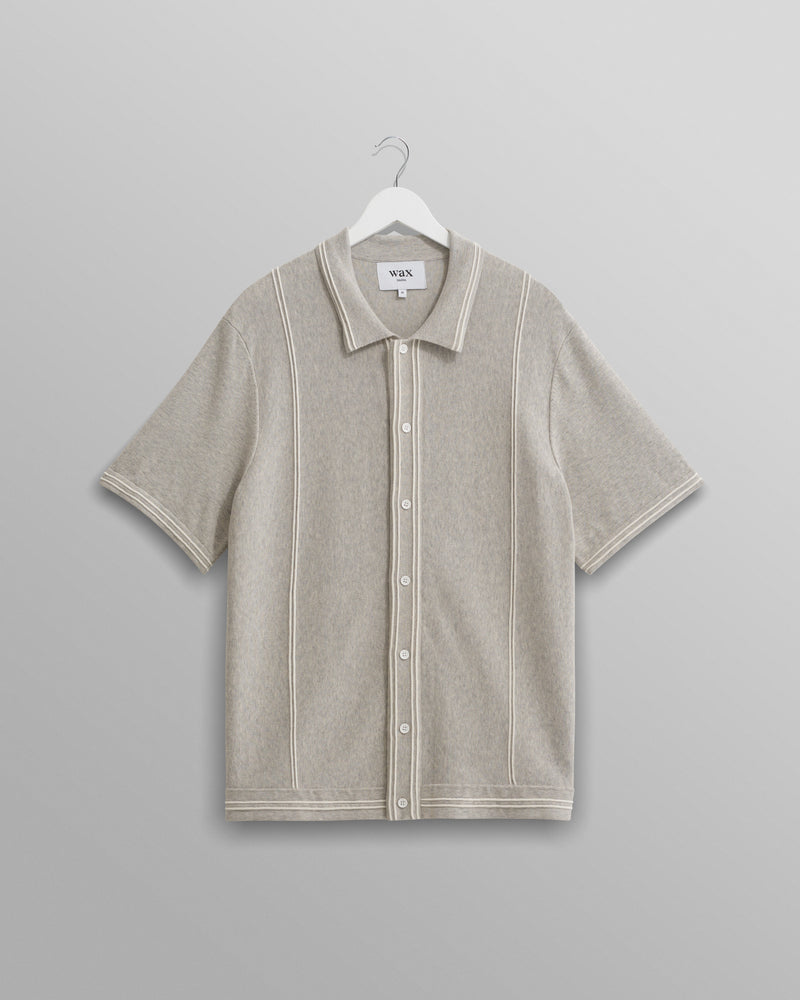 wax london Minori Shirt Grey Milano Stitch