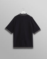 wax london Minori Shirt Navy Milano Stitch