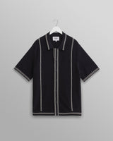 wax london Minori Shirt Navy Milano Stitch