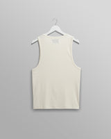 wax london Montague - Ecru Ribbed Organic Cotton Vest