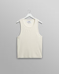Montague - Ecru Ribbed Organic Cotton Vest