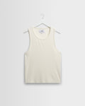 Montague - Ecru Ribbed Organic Cotton Vest