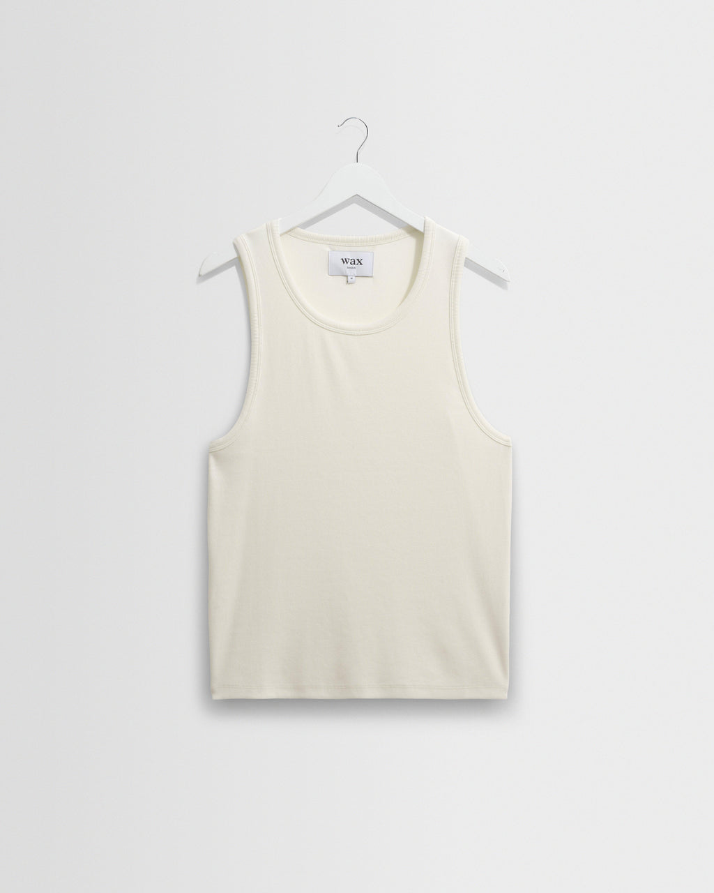 Montague Ecru Ribbed Organic Cotton Vest