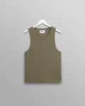 Montague - Khaki Ribbed Organic Cotton Vest