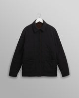 wax london men's Mount - Brown Reversible Bobble Wool Overshirt