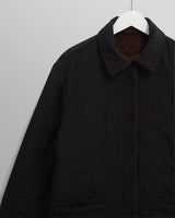 wax london men's Mount - Brown Reversible Bobble Wool Overshirt