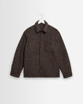 Mount - Dusty Brown Reversible Boucle Wool Overshirt