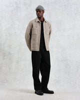 wax london Mount - Natural Reversible Wool Overshirt