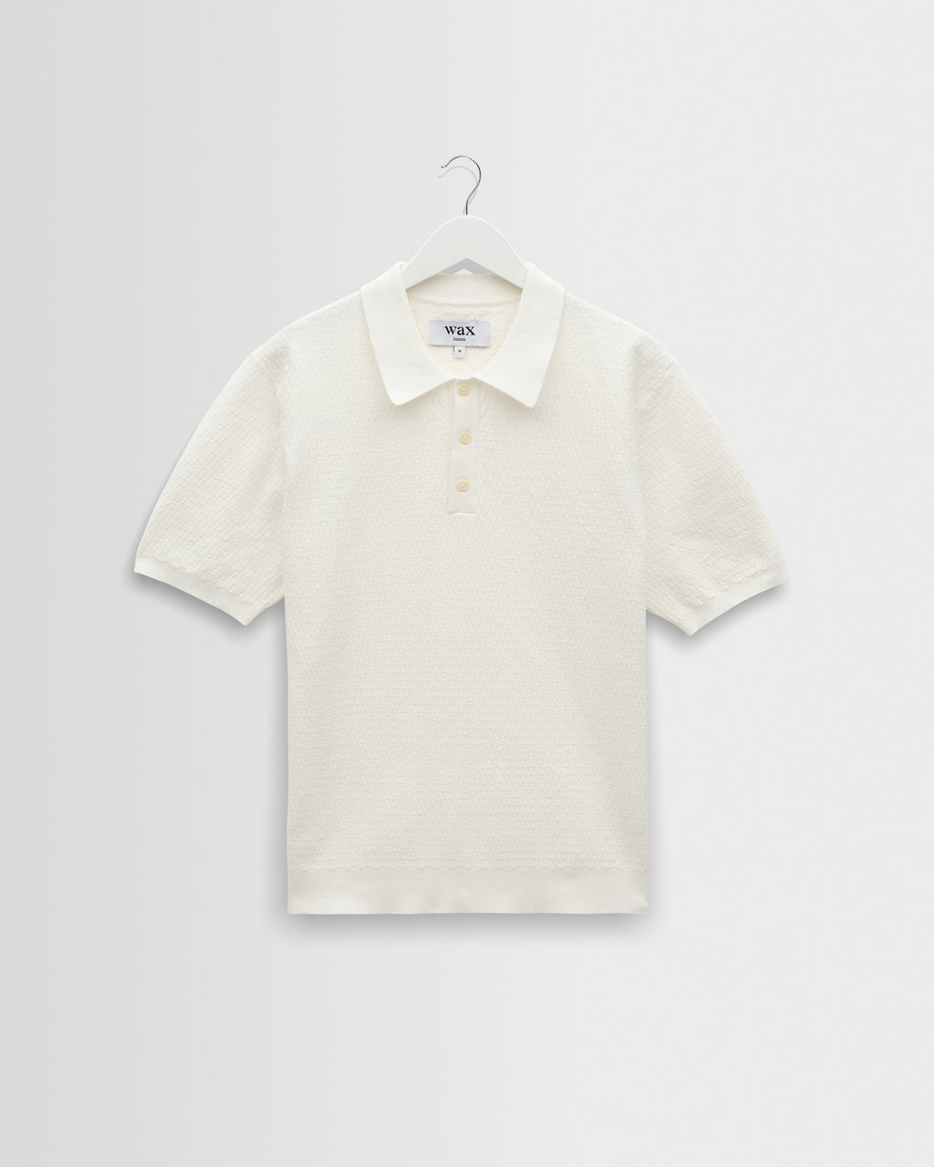 Naples Ecru Retro Diamond Knitted Polo