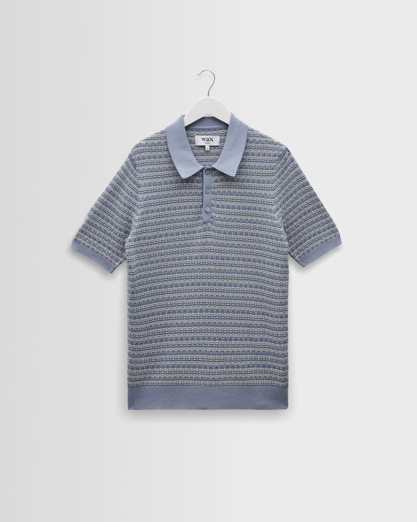 fig london uncle polo knit fig LONDON - SHEER kint polo | clever
