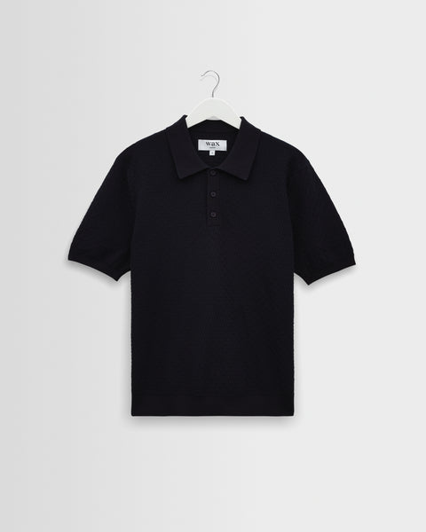 トップス WACKO MARIA DIAMOND KNIT POLO SHIRT WACKO MARIA/ワコマリア/DIAMOND JACQUARD KNIT POLO SHIRT