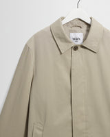 wax london men's Navarino - Stone Water Repellent Twill Mac