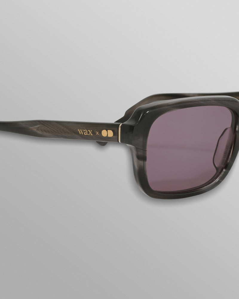 wax london Nelson Sunglasses Brushed Charcoal