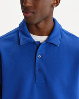 wax london men's Newington - Royal Blue Dry Loopback Sweatshirt