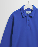 wax london men's Newington - Royal Blue Dry Loopback Sweatshirt