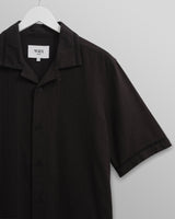 wax london Newton Shirt Black Pintuck