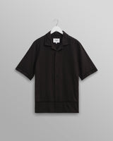 wax london Newton Shirt Black Pintuck