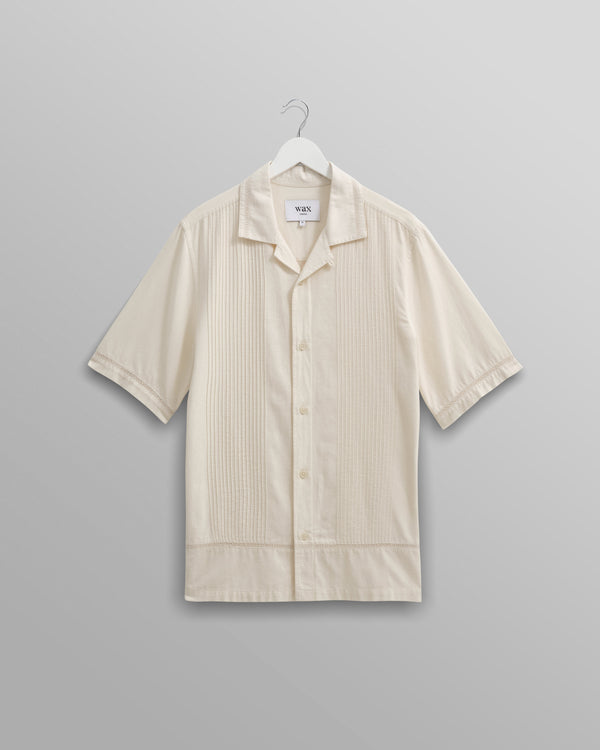 wax london Newton Shirt Cream Pintuck