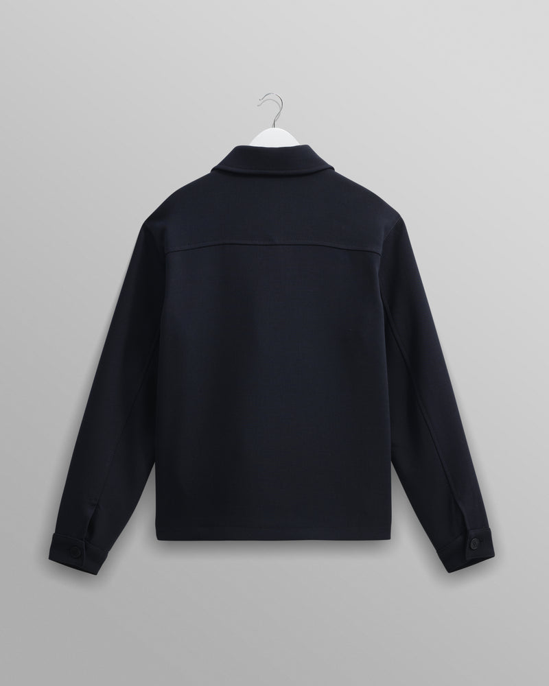 wax london men's Osier - Navy Heavy Twill Jacket
