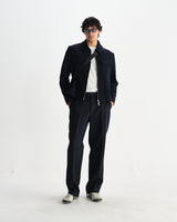 wax london men's Osier - Navy Heavy Twill Jacket