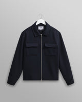 wax london men's Osier - Navy Heavy Twill Jacket