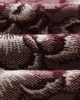 wax london men's Park - Burgundy And Ecru Floral Jacquard Jacket