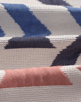 wax london men's Park - Ecru And Multicolour Aztec Jacquard Jacket