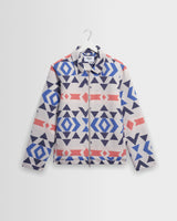 wax london men's Park - Ecru And Multicolour Aztec Jacquard Jacket