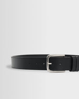 wax london men's Paton - Black Leather Belt