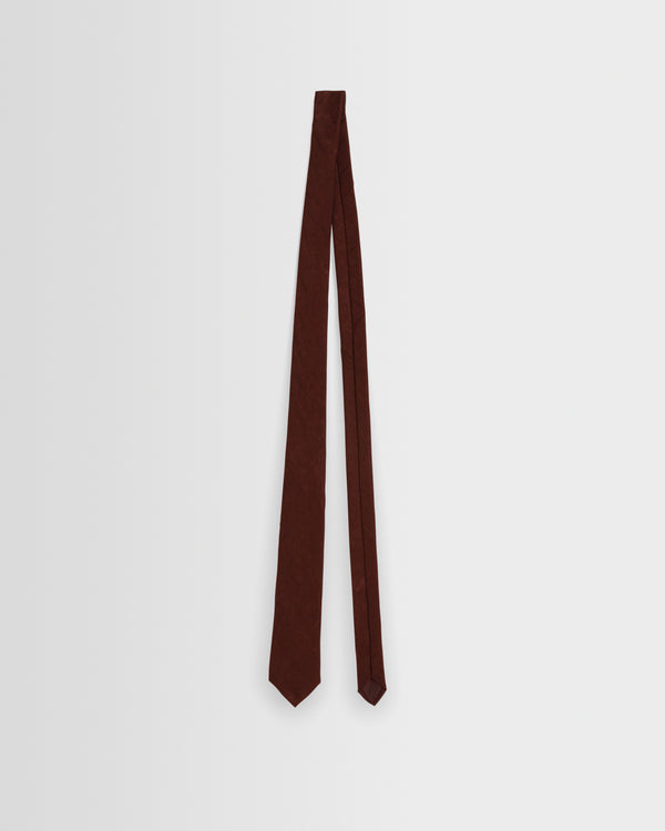 wax london men's Pavillion - Merlot Linen Tie