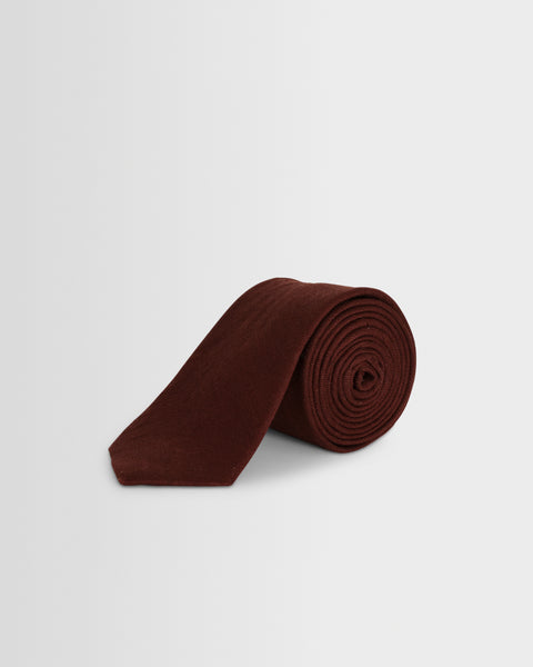 Pavillion - Merlot Linen Tie