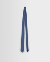 wax london men's Pavillion - Mid Blue Linen Tie
