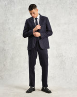 wax london Pavillion - Midnight Navy Linen Tie