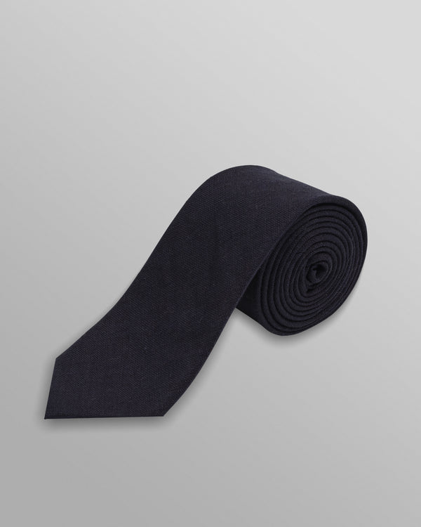 wax london Pavillion - Midnight Navy Linen Tie