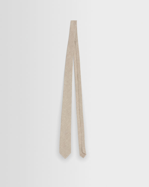 wax london men's Pavillion - Natural Linen Tie