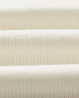 Pendal - Ecru And Blue Ribbed Organic Cotton Polo Shirt