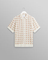 wax london Porto Shirt Ecru Splash Crochet