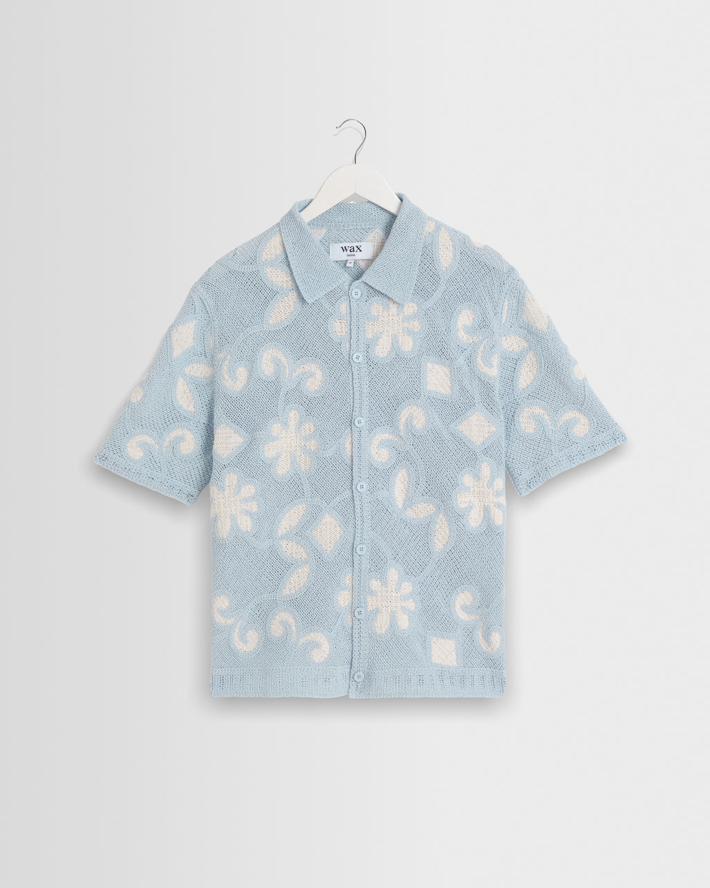 Porto Pale Doodle Crochet Knitted Shirt