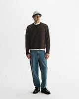 Wilde - Brown Fluffy Wool Crewneck