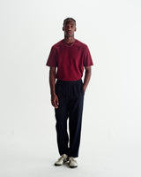 Tyne - Navy Wool Blend Trousers