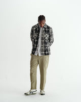 Whiting - Black And Ecru Glitch Check Overshirt