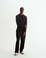 Ska - Dark Brown Structured Waffle Joggers