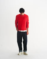 Wilde - Orange Fluffy Wool Crewneck