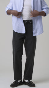 Russell - Washed Black Straight Fit Denim Jeans