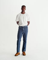Russell - Mid Blue Straight Fit Denim Jeans