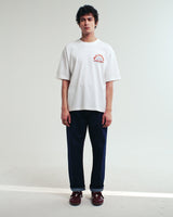 Milton - Off White Organic Cotton Laundry Graphic T-Shirt