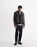 Osier - Navy And Brown Drawn Check Jacket