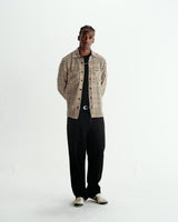 Whiting - Natural Houndstooth-Weave Overshirt