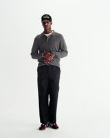 Bayham - Navy Wool Blend Pinstripe Trousers