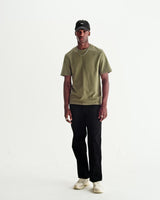 Dean - Green Textured Organic Cotton T-Shirt